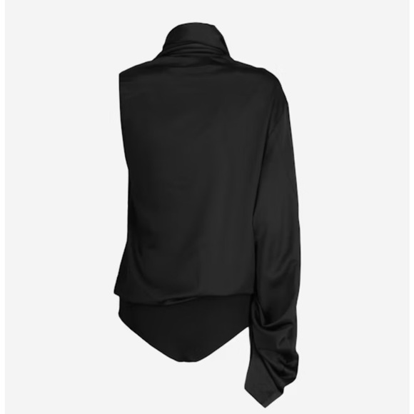 Solace London One Shoulder Bodysuit Blue Sz S - Picture 5 of 5